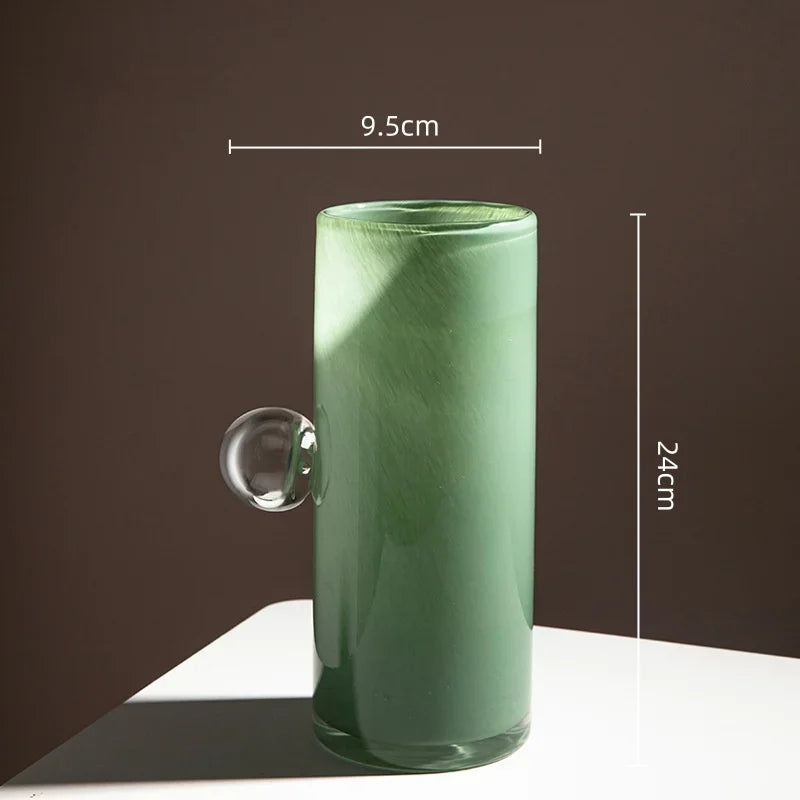 DecorBites™ Glass Vase Geometric Sphere Fruit Bowl Storage Container for Flowers and Accessories