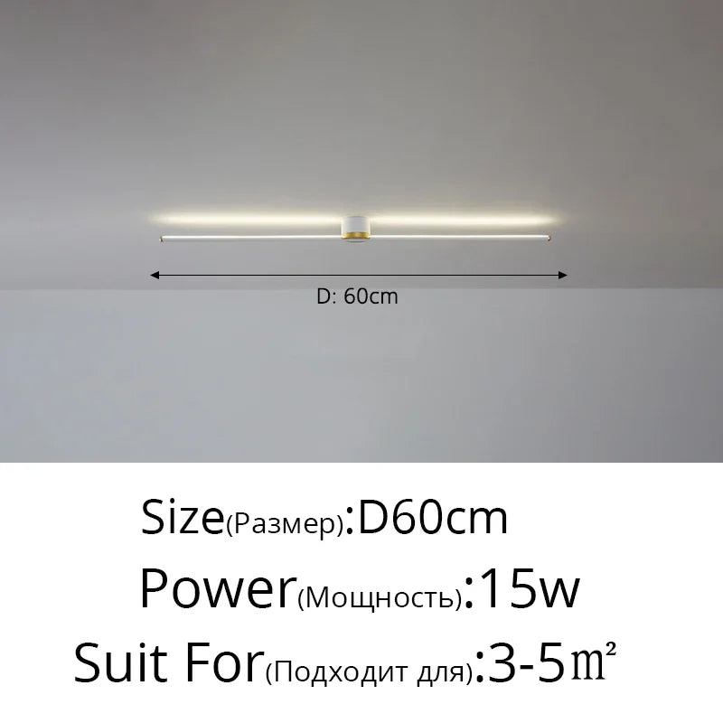 DecorBites™ LED Strip Ceiling Light: Modern, Simple, Stylish Indoor Lighting for Home, Bedroom, Hallway