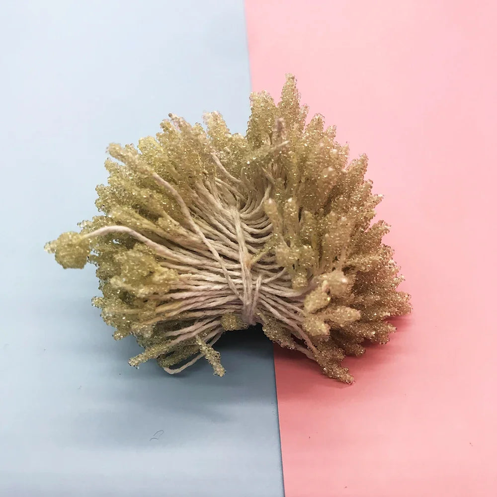 DecorBites™ 200pc Mini Flower Stamen Pistil Wedding Decoration DIY Artificial Cards Flowers
