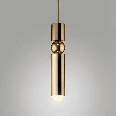 DecorBites™ Black Gold LED Tube Glass Chandelier for Home & Shop Decoration
