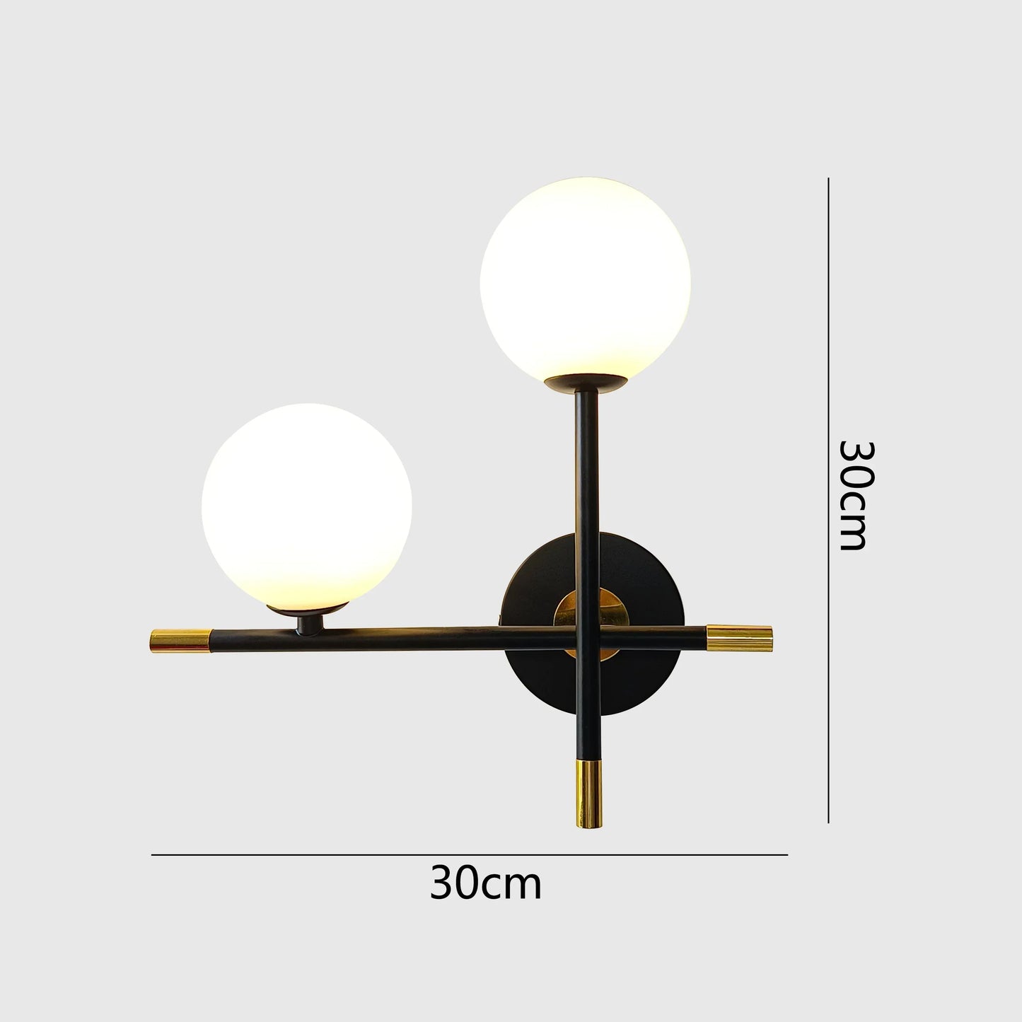 DecorBites™ LED Glass Ball Wall Lamp Modern Living Bedroom Lighting Fixture