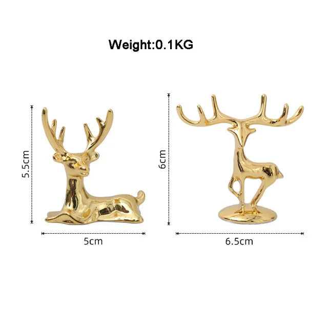 Abstract Gold Resin Statue Handicraft for Living Room, Office Desk Decor - DecorBites™