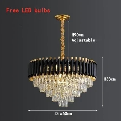 DecorBites™ High-end Luxury Crystal Ceiling Chandelier for Kitchen Dining Living Room