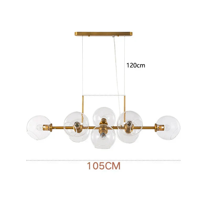 DecorBites™ Glass Ball Pendant Lights for Dining Living Room Kitchen