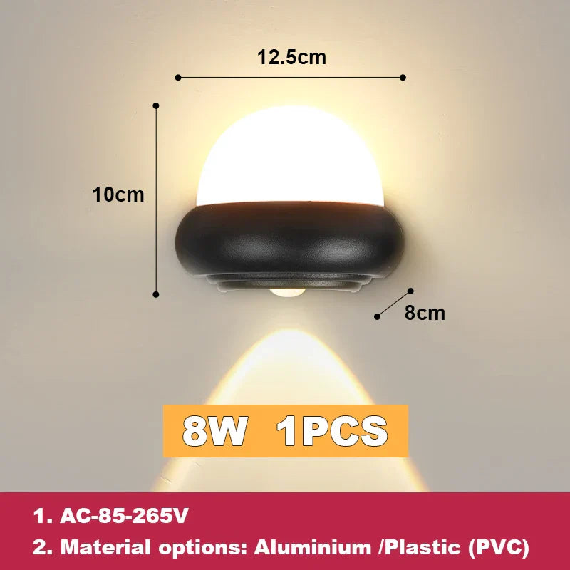 DecorBites™ LED Wall Light for Home Decor and Exterior Lighting