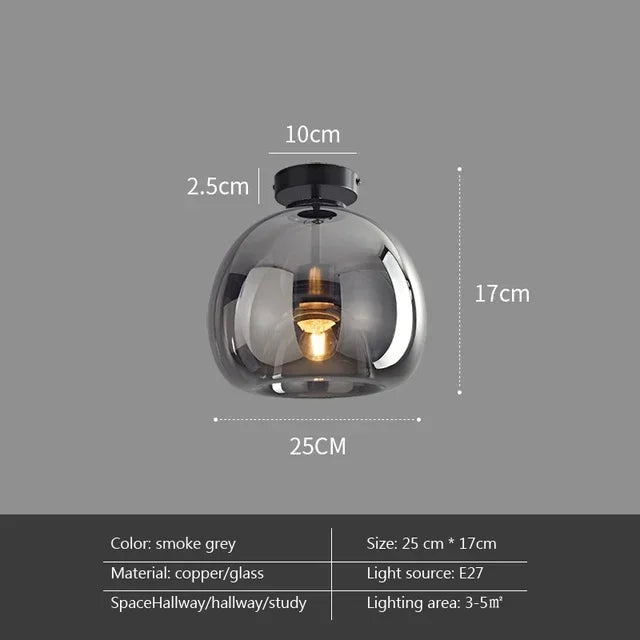DecorBites™ LED Glass Ceiling Chandeliers for Home Indoor Lighting