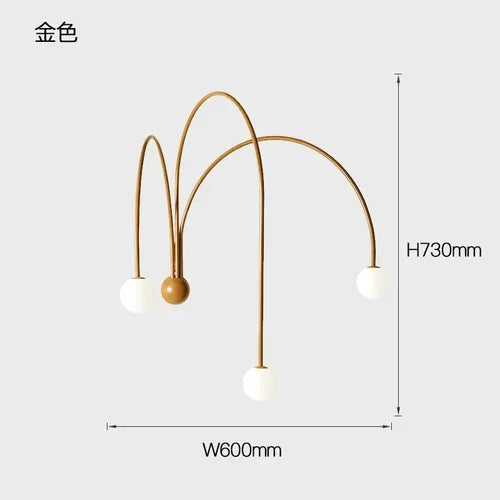DecorBites™ Glass Ball Modern Wall Lamp for Living Room & Bedroom