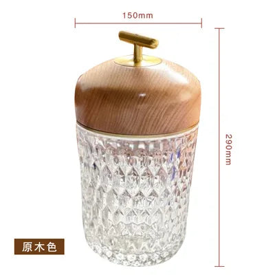 DecorBites™ Conical Crystal Bedside Lamp: Elegant LED Reading Light for Home Decoration & Atmosphere