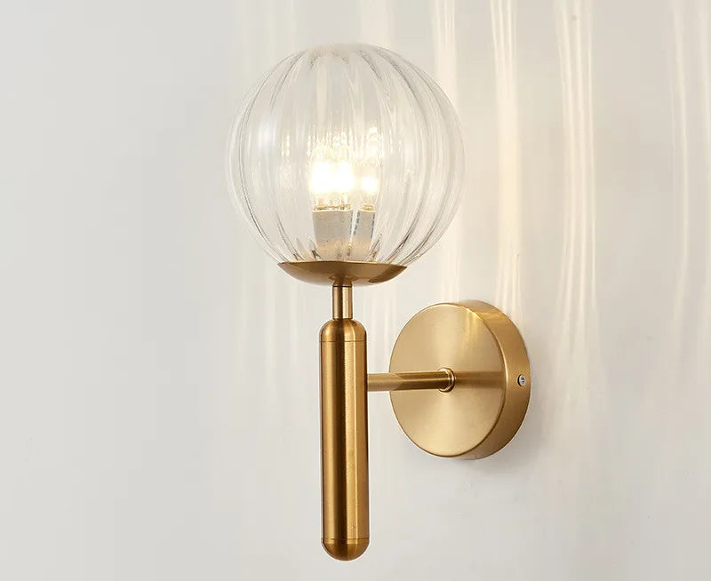 DecorBites™ Blue Glass Balls Wall Sconce for Living Room, Bedroom, or Corridor