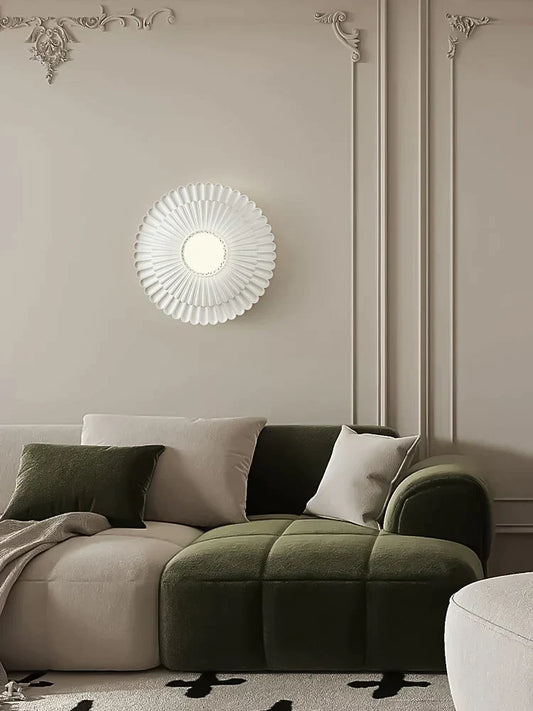 DecorBites™ French Cream Wind Wall Lamp, Carved Designer Pastoral Style Sconce for Bedroom and Living Room