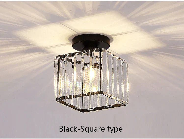 DecorBites™ Crystal LED Chandelier for Aisle, Hallway, and Living Spaces