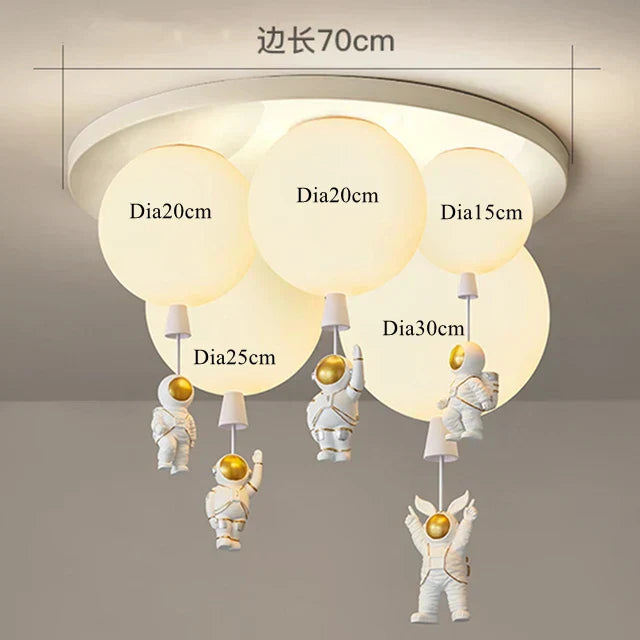 DecorBites™ Astronaut Space Ball Ceiling Lamp for Kids Room or Corridor