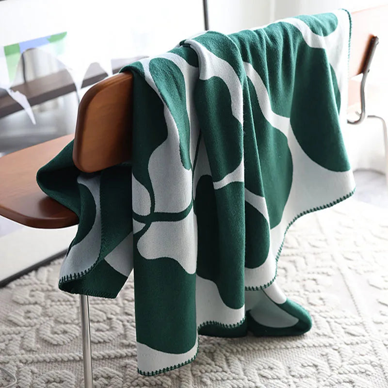 DecorBites™ Jacquard Imitation Cashmere Throw Blanket - Soft & Cozy Home Decor Essential