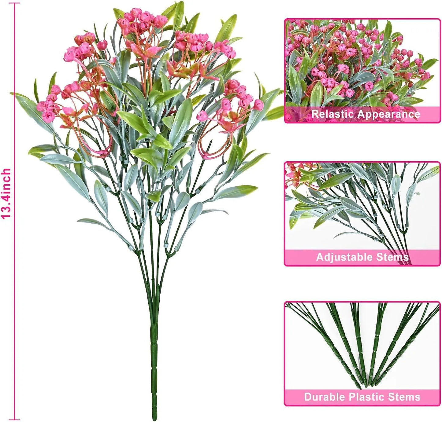 DecorBites™ Babysbreath Lover Fruit Artificial Plant Bonsai for Home Garden and Events