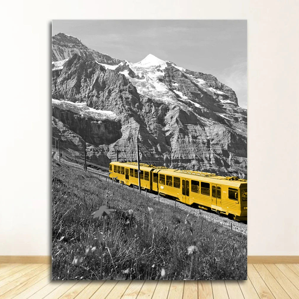 DecorBites™ Black and White Nordic Landscape Canvas Set