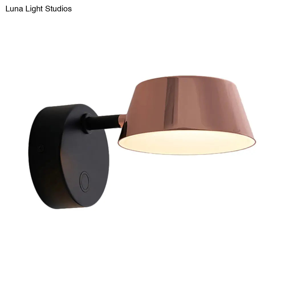 DecorBites™ Conical Copper LED Sconce Light Fixture for Modern Living Rooms