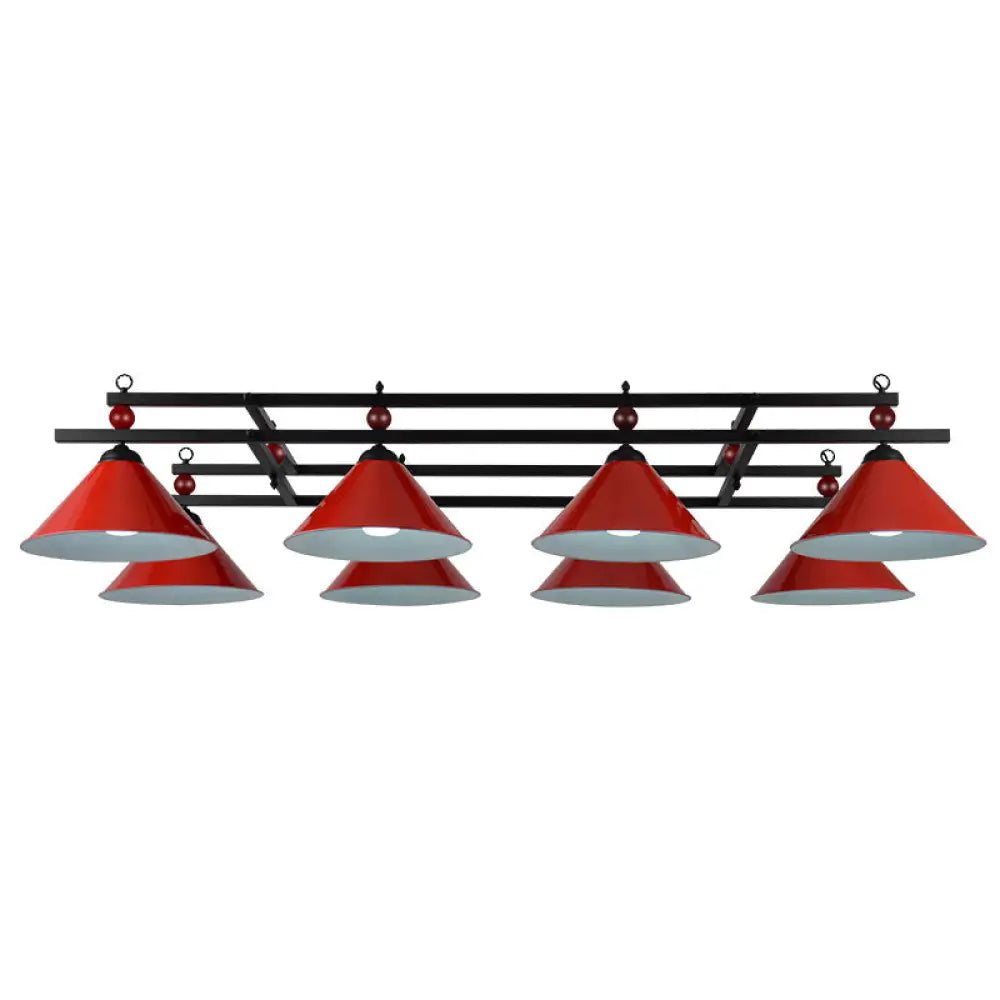 DecorBites™ Country Style Billiard Chandelier - Metal Shade Bar Island Lighting Fixture