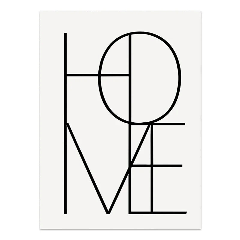 DecorBites™ Boho Geometric Line Canvas Wall Art