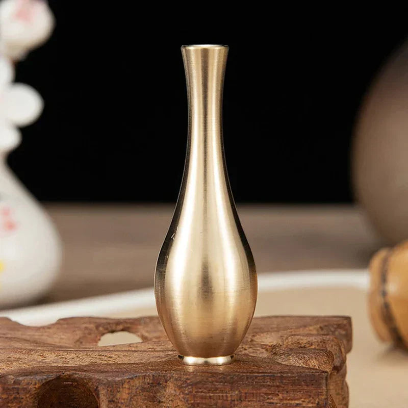 DecorBites™ Copper Gold Tall Vase - Elegant Home Decor