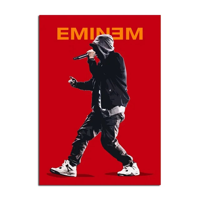 DecorBites™ Eminem Posters & Prints: Music Star Wall Art