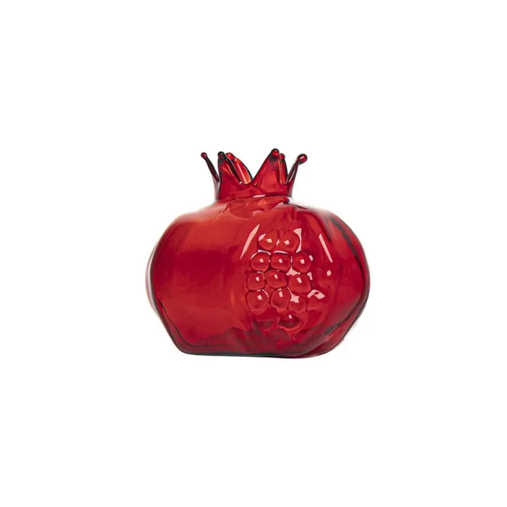 DecorBites™ Glass Pomegranate Flower Vase Home Decor