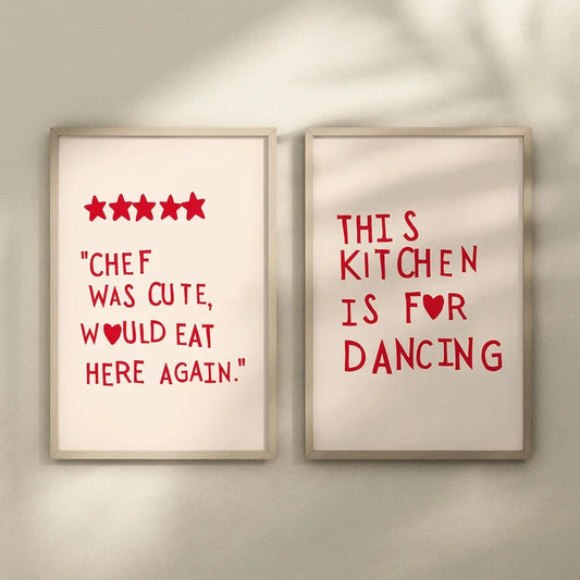 DecorBites™ Heart Quote Kitchen Wall Art Painting