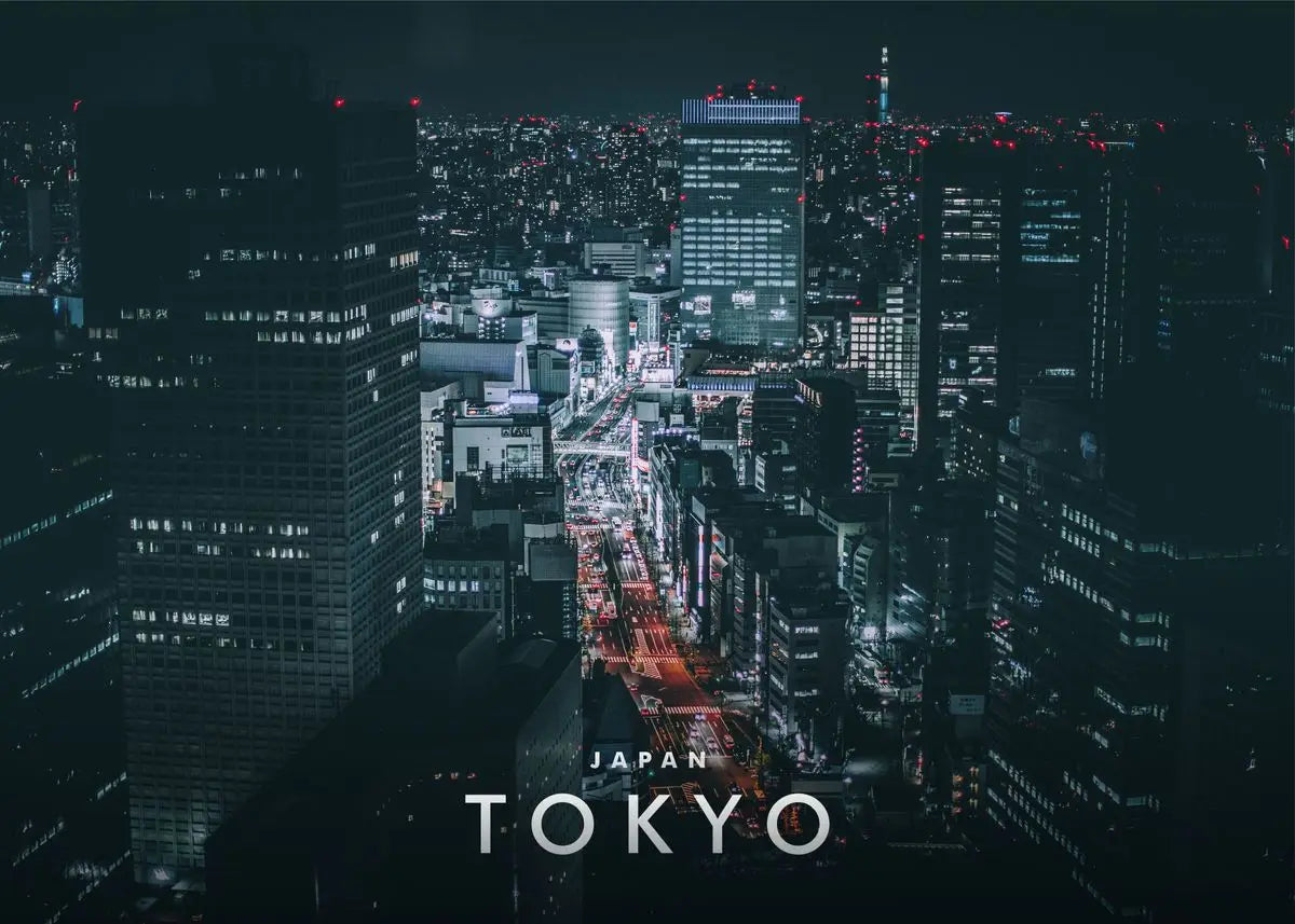 DecorBites™ Japanese City Landscape Canvas Wall Art