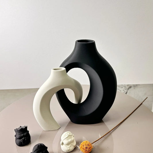 DecorBites™ Large Dried Vase Set for Home and Office