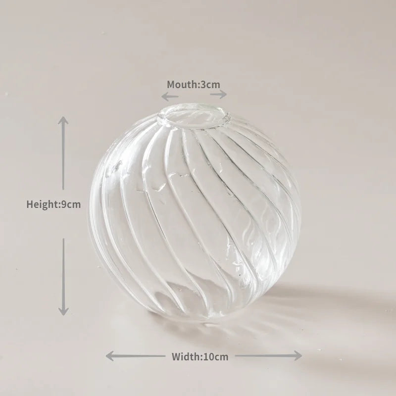 DecorBites™ Modern Transparent Glass Vases Set for Home