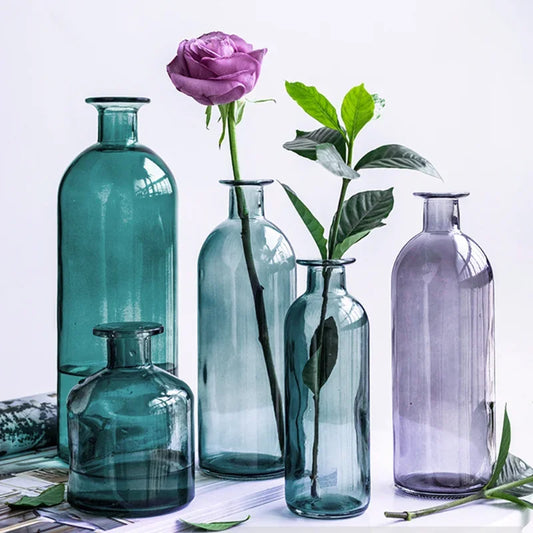 DecorBites™ Multicolor European Glass Vase Decoration - Home Gift