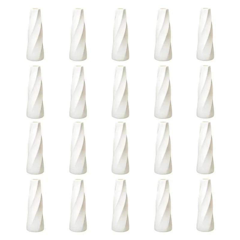 DecorBites™ Plastic Retro Flower Vases 6-20 Pack