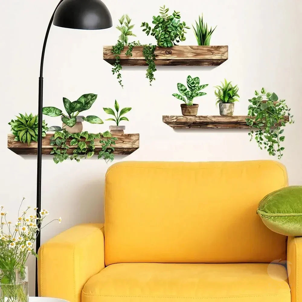 DecorBites™ Potted Plant Wall Decals - DIY Home Decoration