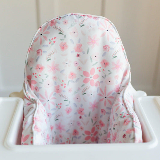 Pink Floral Cushion Cover