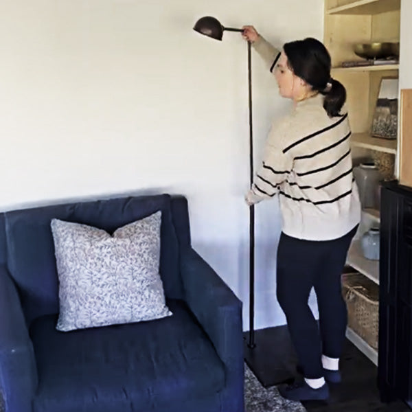 Adjustable Dome Iron Floor Lamp