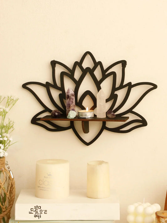 DecorBites™ Lotus Floating Wall Shelf - Multi-Style Home Decor