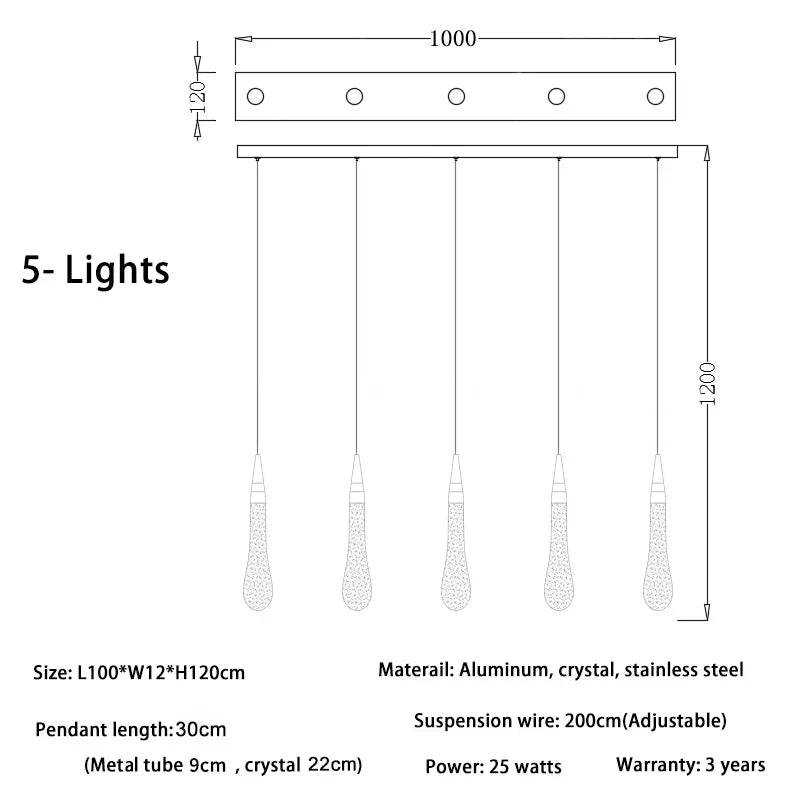 DecorBites™ Luxurious Gold Crystal Chandelier for Staircase