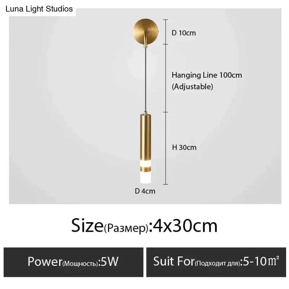DecorBites™ Minimalist Creative Luxury Bedroom bedside wall lamp with spotlight