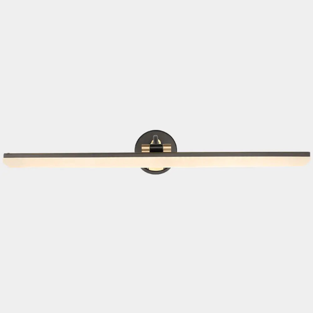 DecorBites™ Minimalist LED Vanity Light for Bathroom Walls - Swing Arm Bath Bar with Acrylic Shade