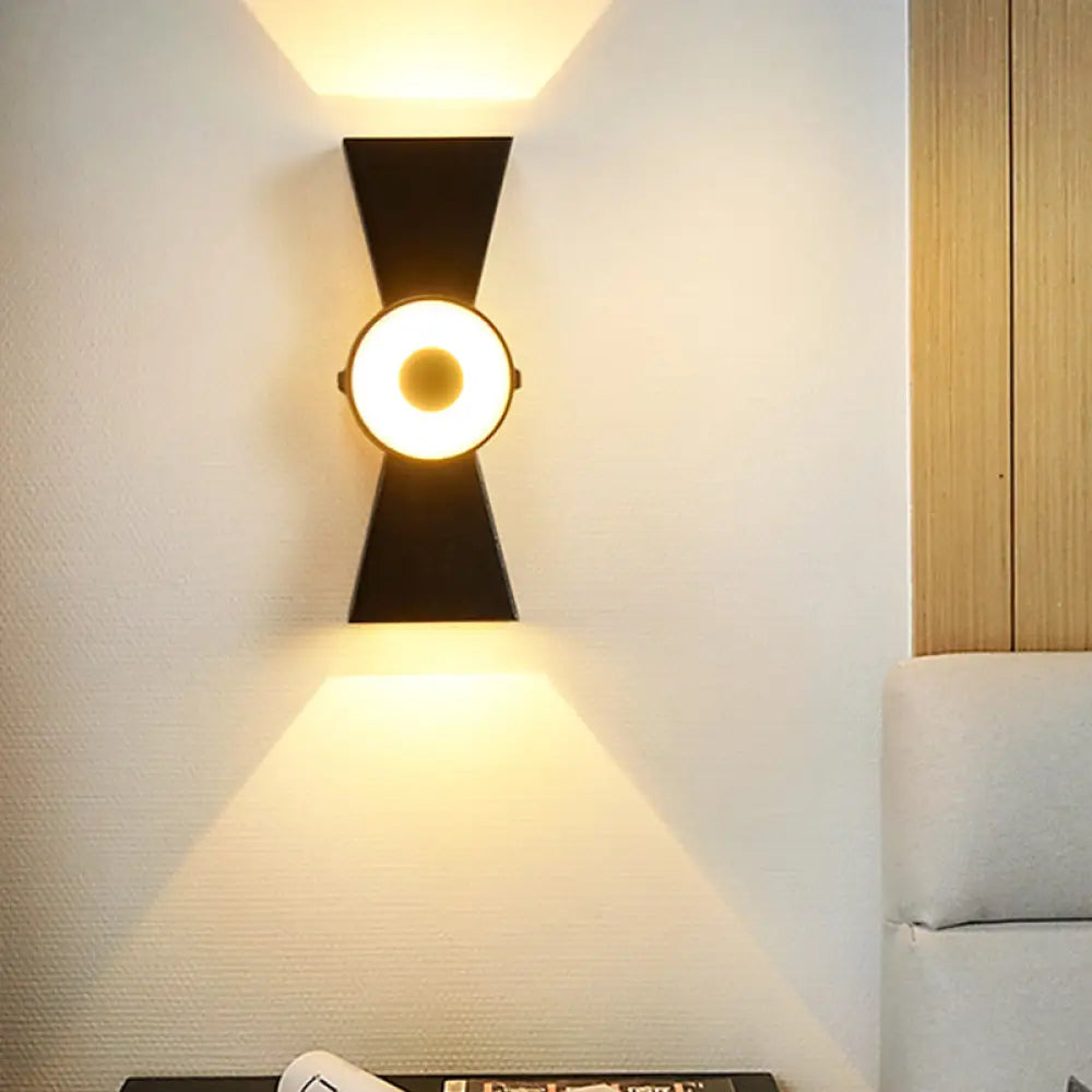 DecorBites™ Minimalist Tapered Metal Wall Sconce with LED Warm/White Light Fixture