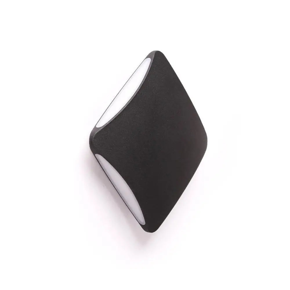 DecorBites™ Modern Diamond LED Wall Sconce - Black Aluminum 4"/6" Width Porch Light Fixture