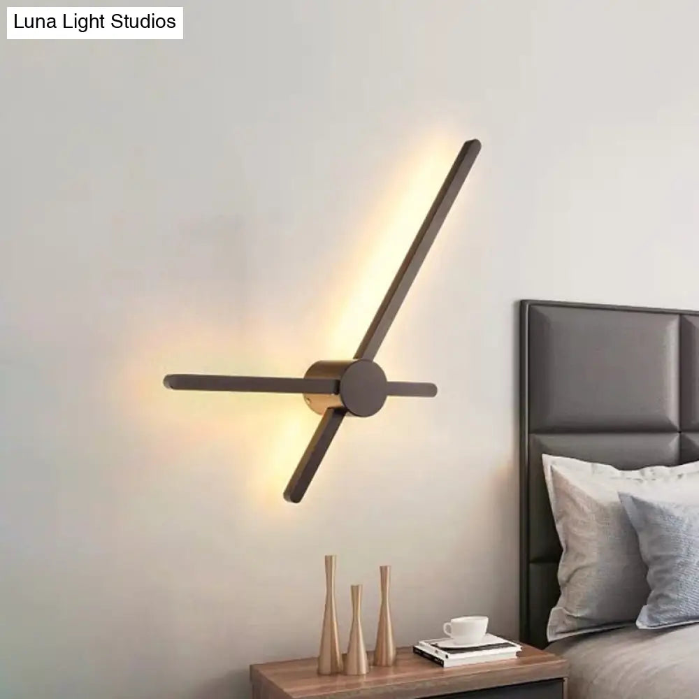 DecorBites™ Modern LED Wall Lamp with Coffee Finish - Perfect Corner Lighting Fixture