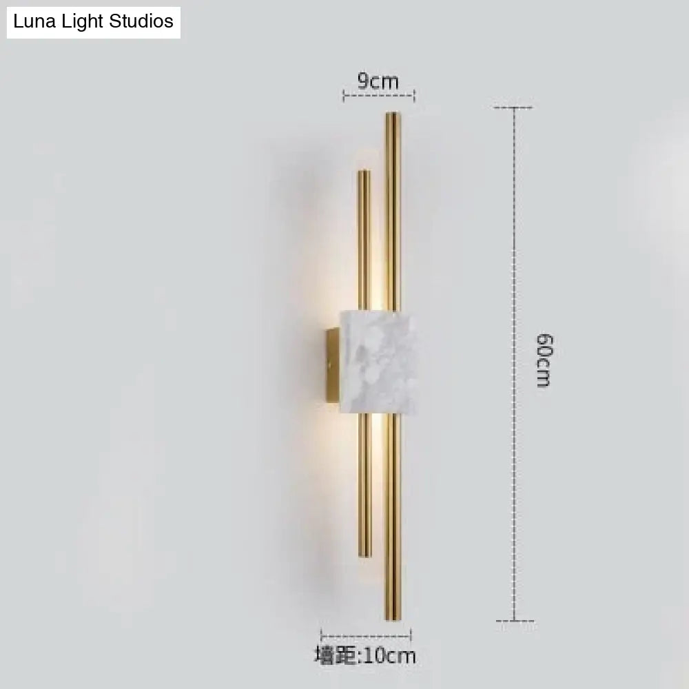 DecorBites™ Modern Marble Led Wall Lamp For Living Room Bedroom Bathroom Loft Decor