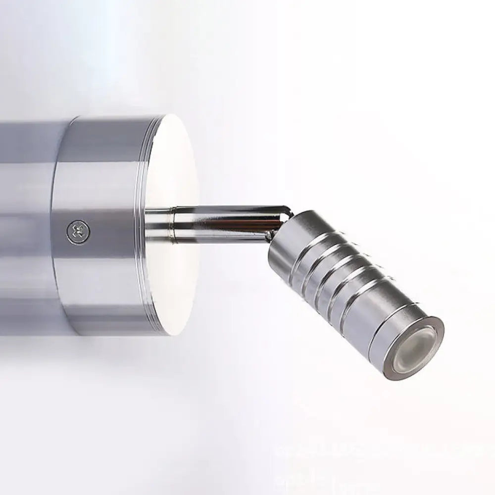 DecorBites™ Modern Mini Tubed LED Wall Lamp- Bathroom Chrome Sconce Light Fixture in Warm/White Lighting