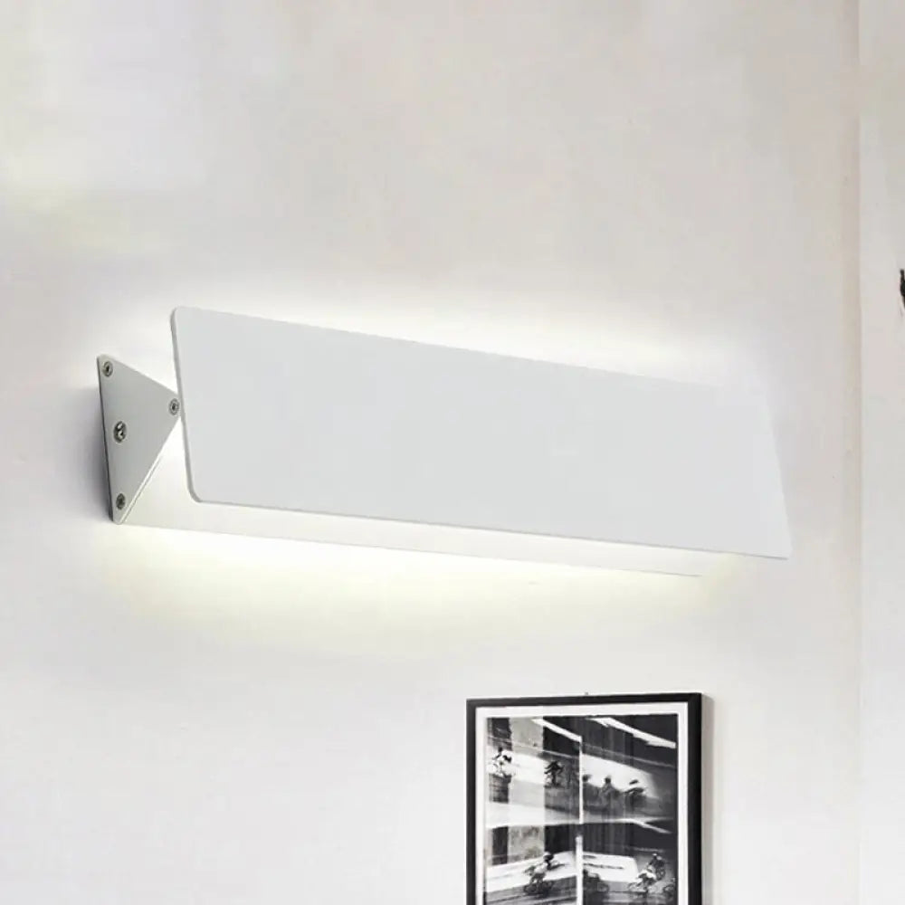 DecorBites™ Modernism Style Linear Wall Sconce - Aluminum LED Wall Lamp in White - 7"/14" Wide