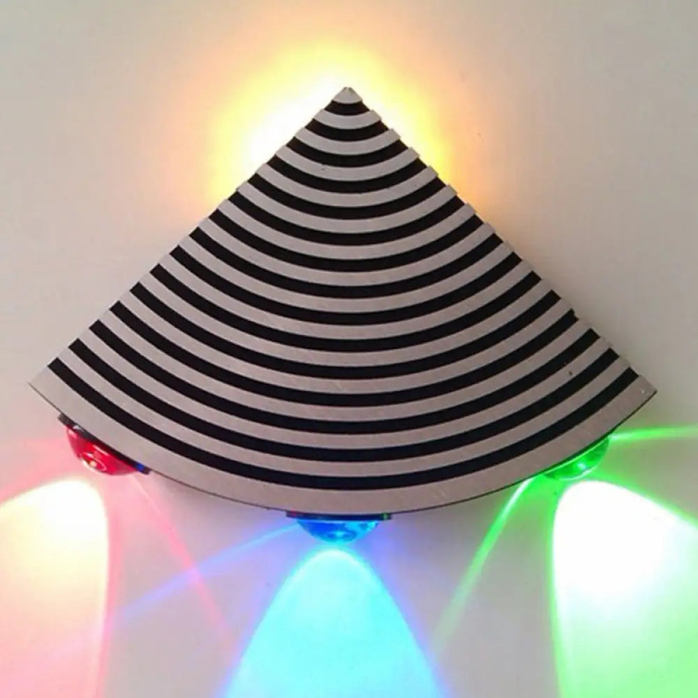DecorBites™ Modernist WIFI Metal LED Wall Lamp in Black/Silver with Colorful Lights