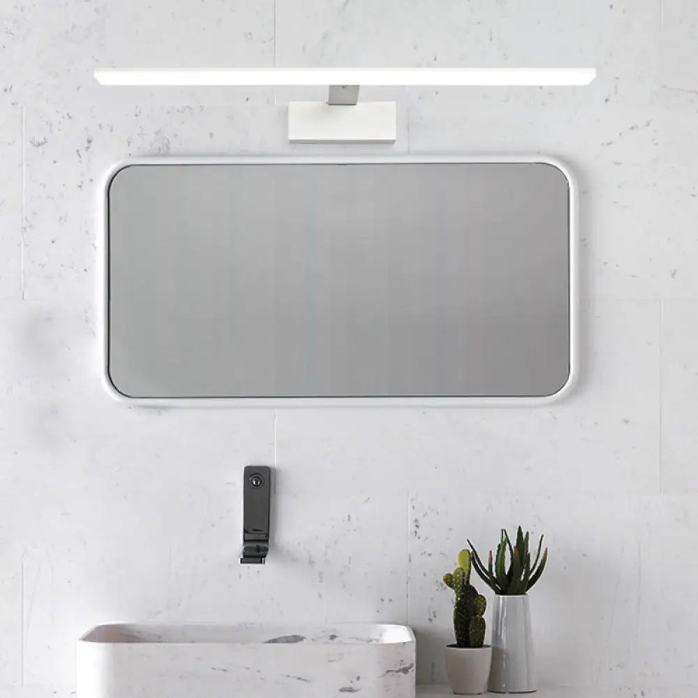 DecorBites™ Nordic Black/White Acrylic Vanity Lamp - 16.5"/20" LED Rectangle Sconce Light for Bathroom in Warm/White