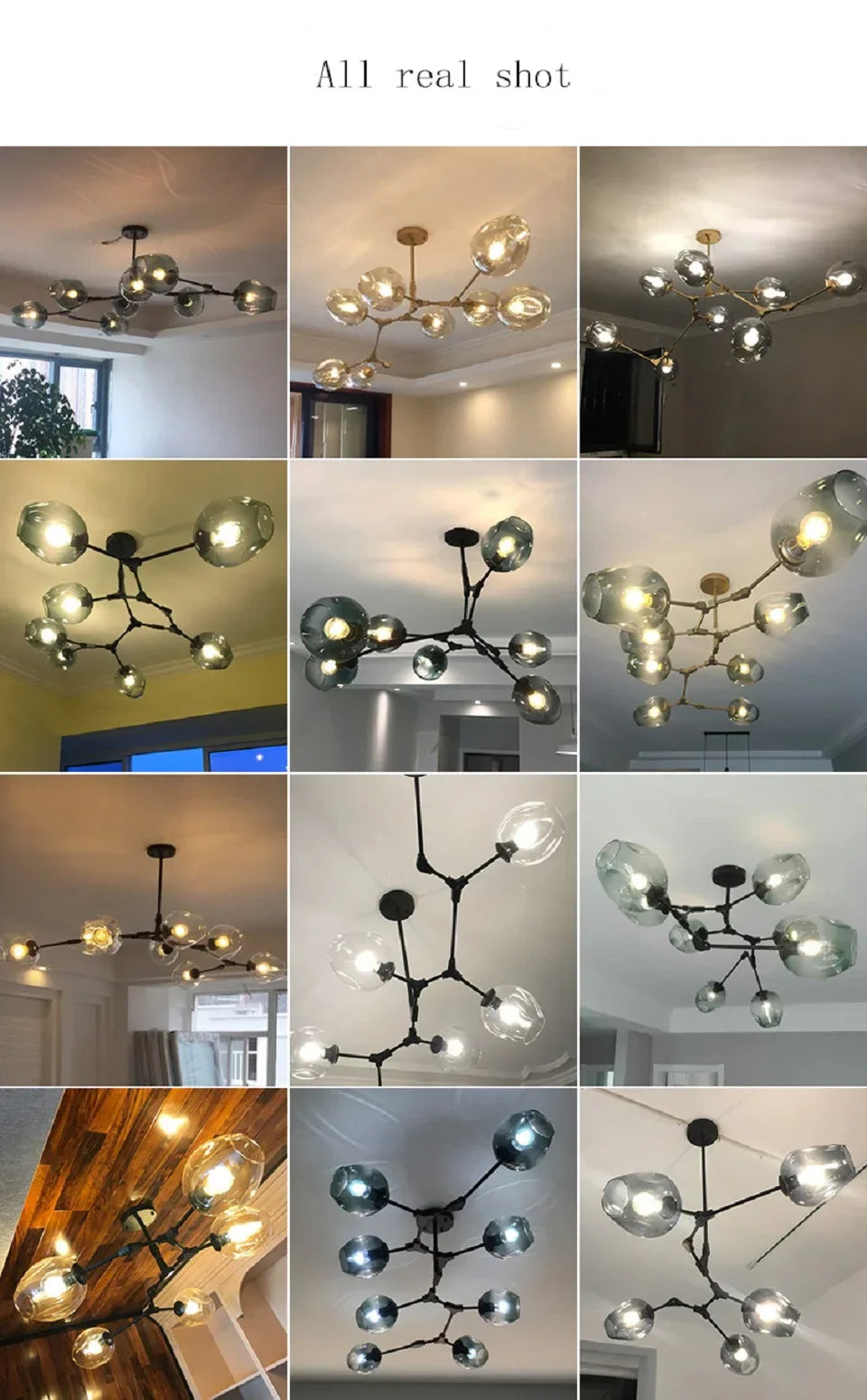 DecorBites™ Nordic Chandelier for Dining & Living Rooms