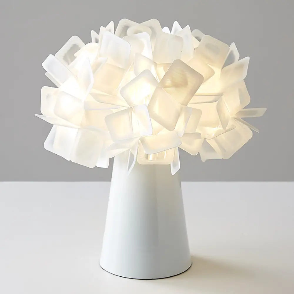 DecorBites™ Origami Metal Flower Night Lamp: Decorative LED Accent Light for Living Room