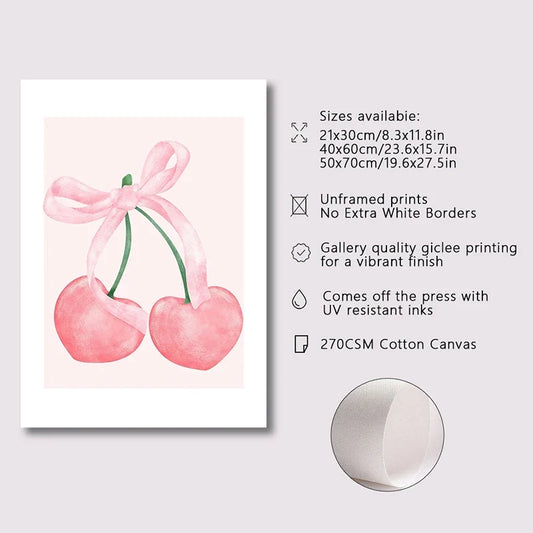 DecorBites™ Pink Bows Wall Art Set - 3 Pieces