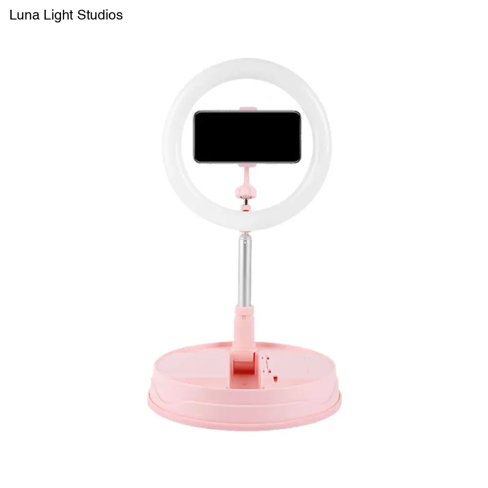 DecorBites™ Pink Metallic LED Makeup Flash Light - Modern USB Style